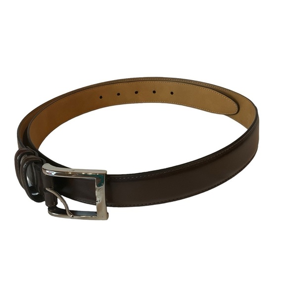 Tommy Hilfiger Brown Leather Belt Size 40 - Picture 2 of 8